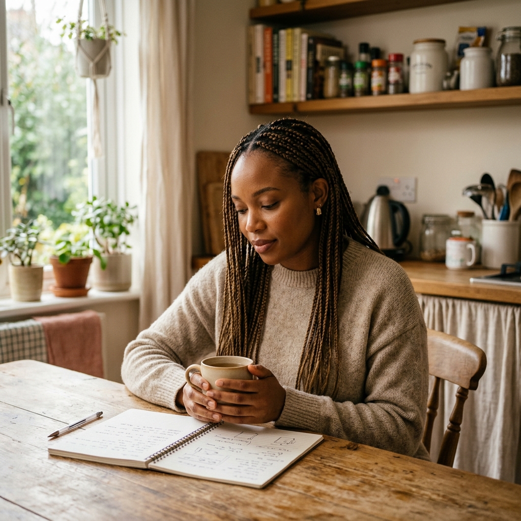 Adaeze in her kitchen